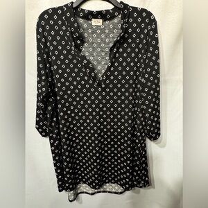 Jenny Boston Tunic Size XL Black and White